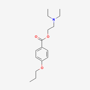 molecular formula C16H25NO3 B3060949 Benzoic acid, 4-propoxy-, 2-(diethylamino)ethyl ester CAS No. 15788-85-9