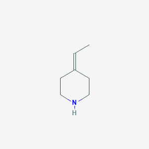 molecular formula C7H13N B3060953 4-乙叉基-哌啶 CAS No. 164650-56-0
