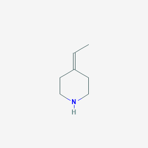 molecular formula C7H13N B3060953 4-ethylidenepiperidine CAS No. 164650-56-0