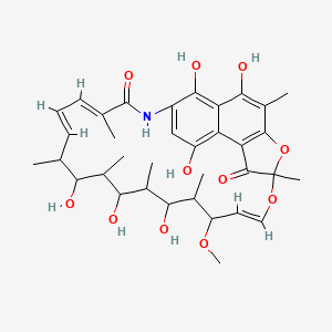 molecular formula C35H45NO11 B3060963 利福霉素，25-O-脱乙酰- CAS No. 17750-90-2