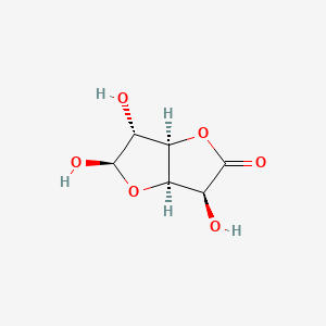 molecular formula C6H8O6 B3060971 β-D-葡萄糖醛酸-γ-内酯 CAS No. 18281-92-0