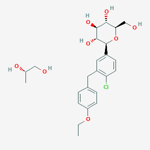 molecular formula C24H33ClO8 B3060979 达格列净丙二醇无水合物 CAS No. 1971128-01-4