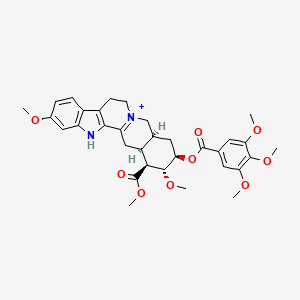 molecular formula C33H39N2O9+ B3060984 3,4-二脱氢利血平 CAS No. 20370-94-9