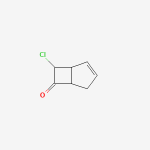 molecular formula C7H7ClO B3060988 7-氯代双环[3.2.0]庚-2-烯-6-酮 CAS No. 20836-85-5