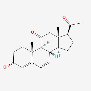 molecular formula C21H26O3 B3060991 Pregna-4,6-diene-3,11,20-trione CAS No. 21063-91-2