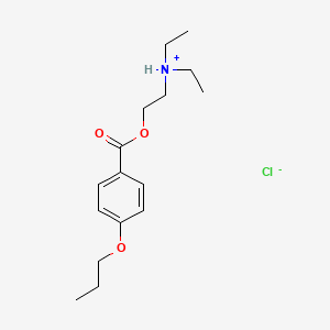 molecular formula C16H26ClNO3 B3061000 p-Propoxybenzoic acid 2-(diethylamino)ethyl ester hydrochloride CAS No. 2350-31-4