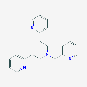 molecular formula C20H22N4 B3061001 2-(Pyridin-2-yl)-N-[2-(pyridin-2-yl)ethyl]-N-[(pyridin-2-yl)methyl]ethan-1-amine CAS No. 236745-06-5