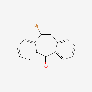 molecular formula C15H11BrO B3061005 10-Bromo-10,11-dihydro-5h-dibenzo[a,d][7]annulen-5-one CAS No. 24167-44-0