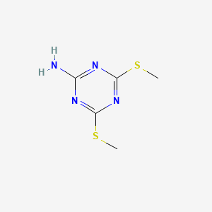 molecular formula C5H8N4S2 B3061034 4,6-双(甲硫基)-1,3,5-三嗪-2-胺 CAS No. 30358-19-1