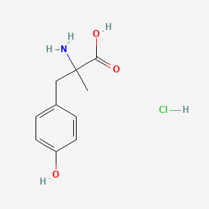 molecular formula C10H14ClNO3 B3061036 Racemetirosine hydrochloride CAS No. 30625-05-9
