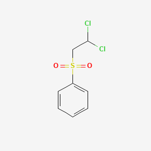 molecular formula C8H8Cl2O2S B3061038 (2,2-Dichloroethanesulfonyl)benzene CAS No. 3123-10-2