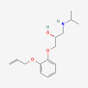 molecular formula C15H23NO3 B3061039 (R)-1-(o-(Allyloxy)phenoxy)-3-(isopropylamino)propan-2-ol CAS No. 31576-00-8