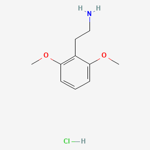 molecular formula C10H16ClNO2 B3061040 2-(2,6-Dimethoxyphenyl)ethanamine;hydrochloride CAS No. 3167-06-4