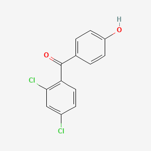 molecular formula C13H8Cl2O2 B3061046 (2,4-Dichlorophenyl)(4-hydroxyphenyl)methanone CAS No. 34183-01-2