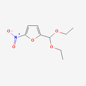 molecular formula C9H13NO5 B3061048 2-(Diethoxymethyl)-5-nitrofuran CAS No. 3455-50-3