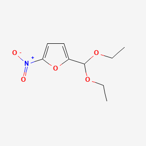 molecular formula C9H13NO5 B3061048 2-(二乙氧基甲基)-5-硝基呋喃 CAS No. 3455-50-3