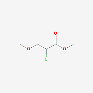 molecular formula C5H9ClO3 B3061058 Methyl 2-chloro-3-methoxypropanoate CAS No. 36997-03-2