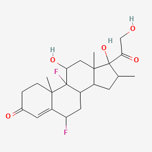 molecular formula C22H30F2O5 B3061062 6,9-Difluoro-11,17,21-trihydroxy-16-methylpregn-4-ene-3,20-dione CAS No. 3830-58-8