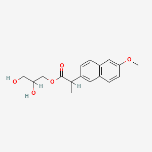 molecular formula C17H20O5 B3061065 6-甲氧基-α-甲基-2-萘乙酸 2,3-二羟基丙酯 CAS No. 38835-17-5