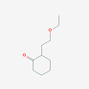 molecular formula C10H18O2 B3061066 2-(2-乙氧基乙基)环己酮 CAS No. 3884-52-4