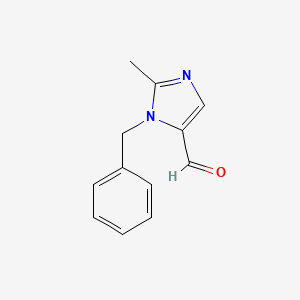 molecular formula C12H12N2O B3061067 1-Benzyl-5-formyl-2-methylimidazole CAS No. 39269-74-4
