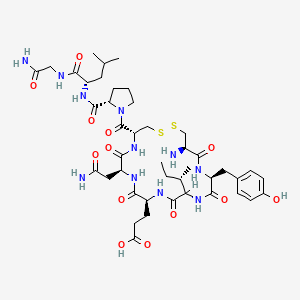 molecular formula C43H65N11O13S2 B3061084 Oxytocin, glu(4)- CAS No. 4314-67-4