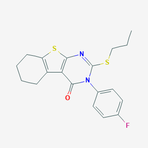 3-(4-fluorophenyl)-2-(propylsulfanyl)-5,6,7,8-tetrahydro[1]benzothieno[2,3-d]pyrimidin-4(3H)-one