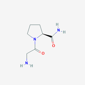 molecular formula C7H13N3O2 B3061112 Glycyl-L-prolinamide CAS No. 52208-82-9