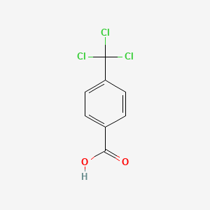 molecular formula C8H5Cl3O2 B3061115 4-(Trichloromethyl)benzoic acid CAS No. 5264-40-4