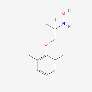 molecular formula C11H17NO2 B3061134 1-(2,6-Dimethylphenoxy)-N-hydroxy-2-propanamine CAS No. 55304-17-1