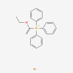 molecular formula C22H22BrOP B3061136 (alpha-Ethoxyvinyl)triphenylphosphonium bromide CAS No. 55552-25-5