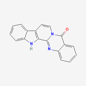 molecular formula C18H11N3O B3061138 7,8-Dehydrorutaecarpine CAS No. 55786-24-8