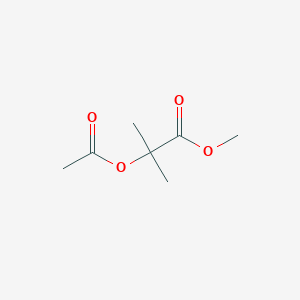 molecular formula C7H12O4 B3061153 Methyl 2-(acetyloxy)-2-methylpropanoate CAS No. 57865-37-9