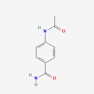 molecular formula C9H10N2O2 B3061160 4-Acetamidobenzamide CAS No. 58202-83-8