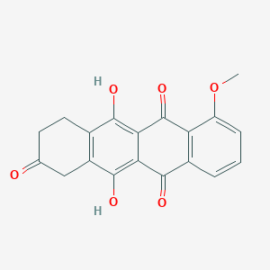 molecular formula C19H14O6 B3061168 5,12-二羟基-7-甲氧基-3,4-二氢四苯并环-2,6,11(1H)-三酮 CAS No. 59325-97-2