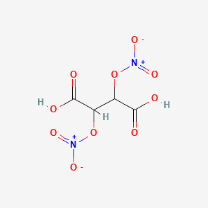 molecular formula C4H4N2O10 B3061178 2,3-双（硝氧）琥珀酸 CAS No. 610-20-8
