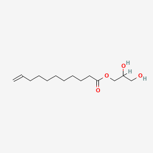 molecular formula C14H26O4 B3061186 甘油一十一碳烯酸酯 CAS No. 62285-15-8