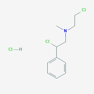molecular formula C11H16Cl3N B3061200 2-Chloro-N-(2-chloroethyl)-N-methyl-2-phenylethanamine hydrochloride CAS No. 6407-19-8