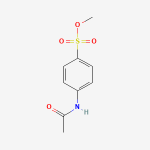 molecular formula C9H11NO4S B3061205 苯磺酸，4-(乙酰氨基)-，甲酯 CAS No. 64704-11-6