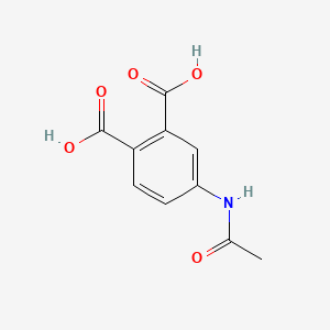 molecular formula C10H9NO5 B3061216 4-乙酰氨基邻苯二甲酸 CAS No. 67614-42-0