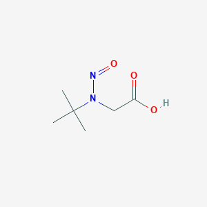 molecular formula C6H12N2O3 B3061223 [Tert-butyl(nitroso)amino]acetic acid CAS No. 6939-24-8