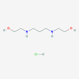 molecular formula C7H19ClN2O2 B3061227 2-[3-(2-Hydroxyethylamino)propylamino]ethanol;hydrochloride CAS No. 6967-31-3