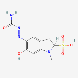 molecular formula C10H12N4O5S B3061229 碳铬磺酸 CAS No. 70063-04-6
