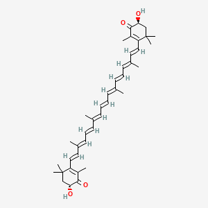 molecular formula C40H52O4 B3061234 中虾青素 CAS No. 71772-51-5