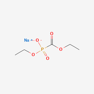 molecular formula C5H10NaO5P B3061236 乙基钠（乙氧羰基）膦酸酯 CAS No. 72304-94-0