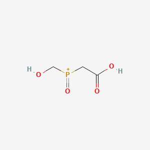 molecular formula C3H6O4P+ B3061238 羧甲基-(羟甲基)-氧代鎓 CAS No. 72651-25-3