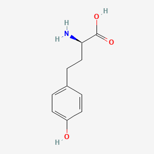molecular formula C10H13NO3 B3061253 (R)-2-Amino-4-(4-hydroxyphenyl)butanoic acid CAS No. 749828-81-7