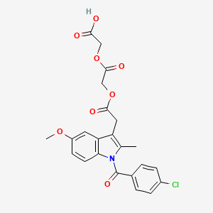 molecular formula C23H20ClNO8 B3061259 Unii-yoq76X9sxk CAS No. 76812-49-2