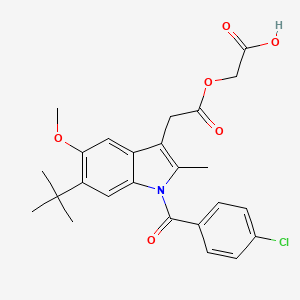 molecular formula C25H26ClNO6 B3061260 Unii-2dht4209JN CAS No. 76812-64-1