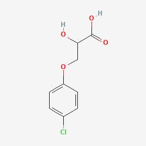 molecular formula C9H9ClO4 B3061261 3-(4-Chlorophenoxy)-2-hydroxypropanoic acid CAS No. 7698-98-8